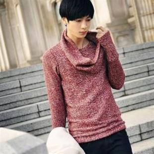 秋冬装新款韩版男装复古男士套头毛衣休闲男外套送围脖！328