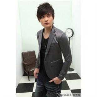 韩版男装 时尚修身 纯棉男式小西服 短款西装外套 男 X03