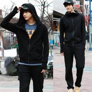 秋冬装新款韩版男装百搭卫衣套装运动男士套装卫衣+裤子330