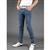 秋冬新款韩版修身铅笔裤男士潮雪花全棉水洗小脚裤牛仔裤 k08
