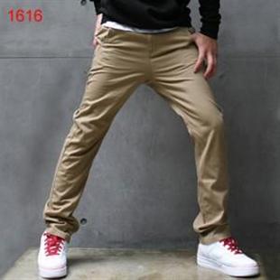 春秋新品韩版男装精品纯棉休闲裤百搭低腰男式长裤子 K31