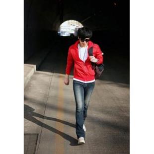 秋装新品韩版男装修身立领男士夹克 精品印花薄款男外套FY609