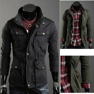 秋冬新款 精品男款夹克 时尚韩版修身立领纯棉夹克外套 251