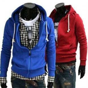 秋季新款男装！休闲男式卫衣！连帽卫衣开衫外套334