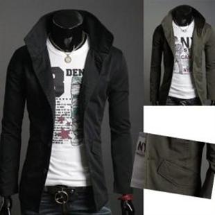 秋季新款男装！时尚简洁男式夹克 韩版修身立领纯棉外套256