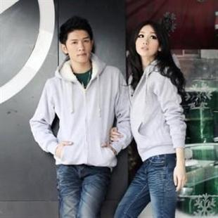 秋冬新款男女情侣卫衣 简约百搭纯棉短款羊羔毛！连帽外套118