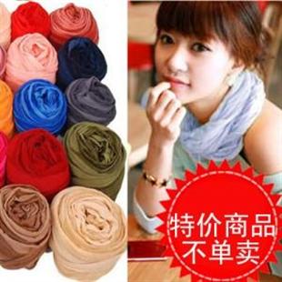 爆款推荐 可爱糖果皱皱围巾●可多条撞色搭配 限量款