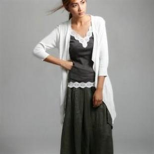 Q110871 新款秋冬 亚麻百搭半身裙