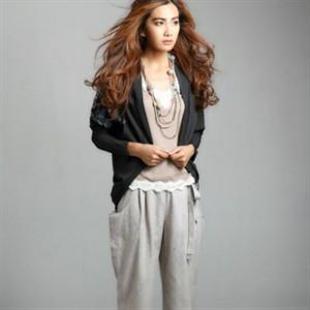 C110841 秋冬新款印花蝙蝠长袖休闲外套