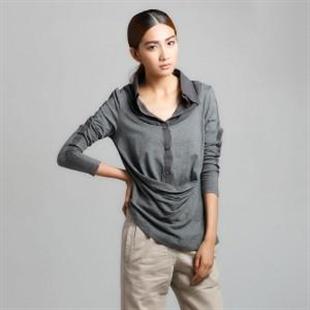 S11084 秋冬新款 经典OL条纹款时尚休闲衬衫