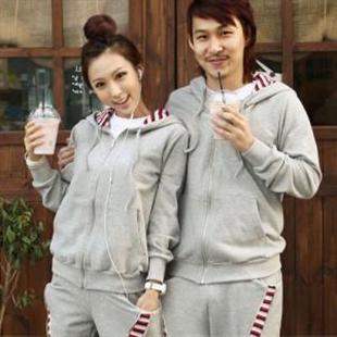 秋冬新款套装 男女情侣卫衣套装 时尚休闲连帽休闲套装 223