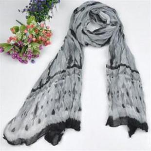 GW1301经典菱形拼接围巾