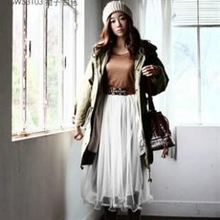 GW53103经典百搭网纱长裙