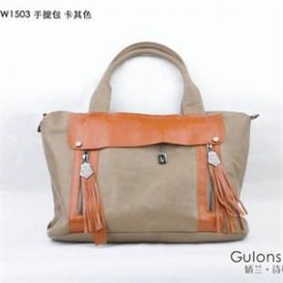 GW1503复古拉链OL手提包