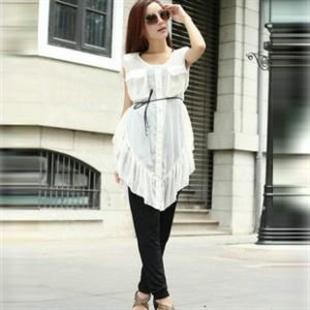 HYYX-A121长版衬衫系腰带