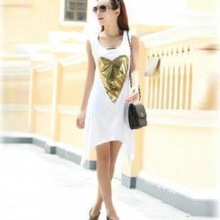 HYYX-A132爱心无袖背心裙