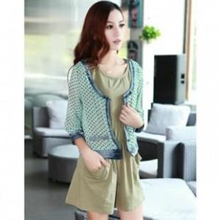 HYYX-A150点点牛仔边外套