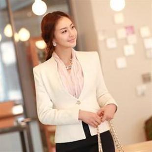 HJ6019 韩国时尚新品修身显瘦西装韩版单排外套