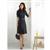 HJ1077秋装新款女装OL通勤职业气质修身秋季大码连衣裙（送腰带）