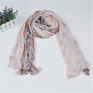秋冬装新款 蜜西娅MW1108时尚孔雀花围巾