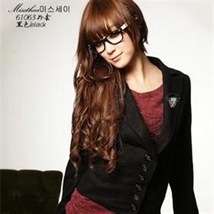 秋冬装新款 蜜西娅61063带胸花小西装外套