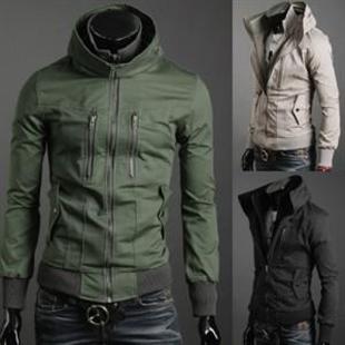 秋冬新款 英伦男装 双立领纯棉 英伦修身夹克精品 男 J04