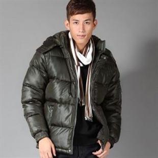 格男仕 冬装保暖棉服时尚爆款外套 棉衣 男装 M046-2 墨绿色